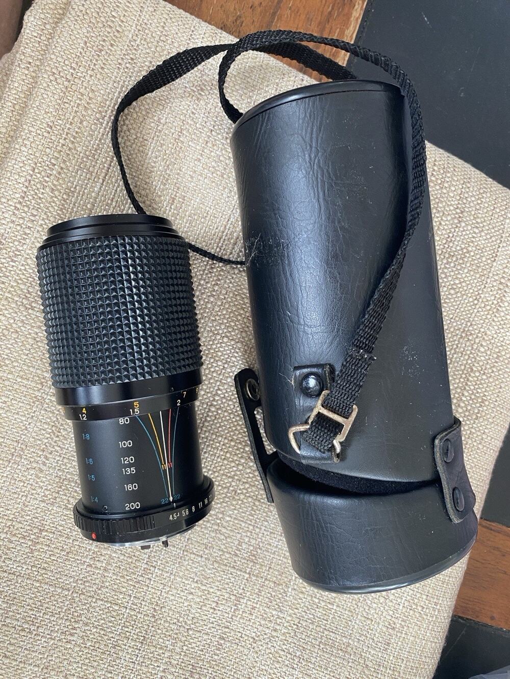 Promaster SP MC 80-200mm f/4.5 Zoom Lens Olympus OM Mount Untested Japan